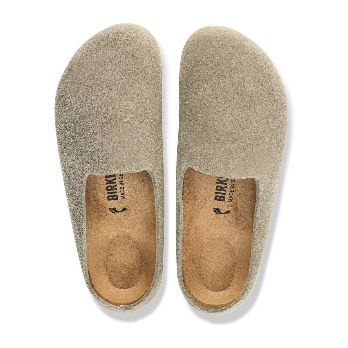 Sandali Bassi Birkenstock Amsterdam Wrapped Taupe, vista 2