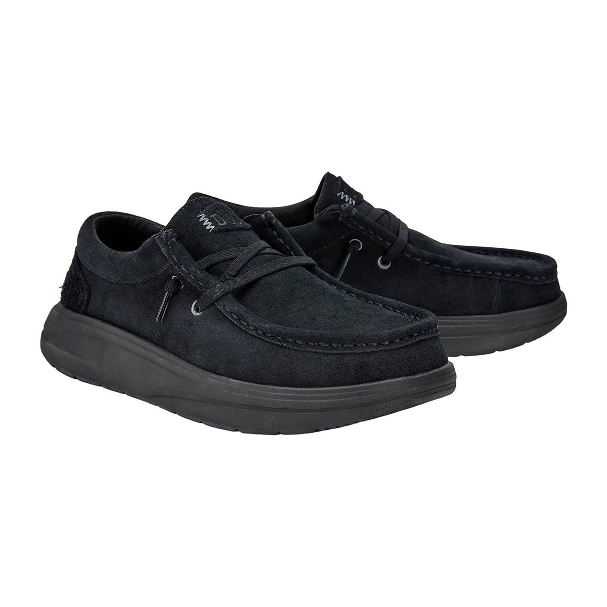 Sneakers Hey Dude Wendy Comf Suede W Black, vista 2