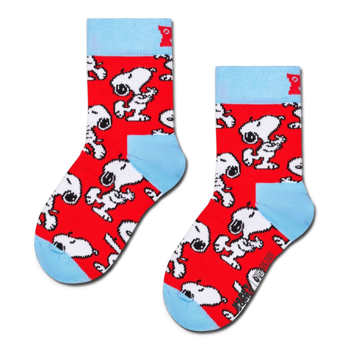 Kids Peanuts Snoopy Dance Sock Happy Socks rosso