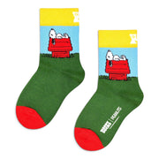 Kids Peanuts Garden Chill Sock Happy Socks verde militare