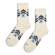 Flower Border Sneaker Sock Happy Socks beige