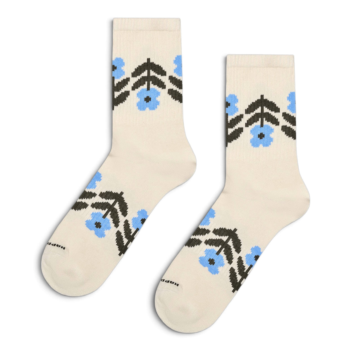 Flower Border Sneaker Sock Happy Socks beige