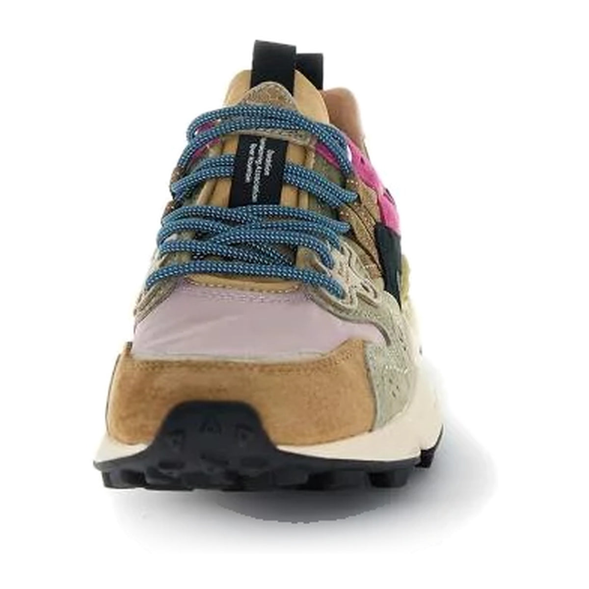 Sneakers Flower Mountain In Suede E Nylon Marrone E Rosa – foto 3