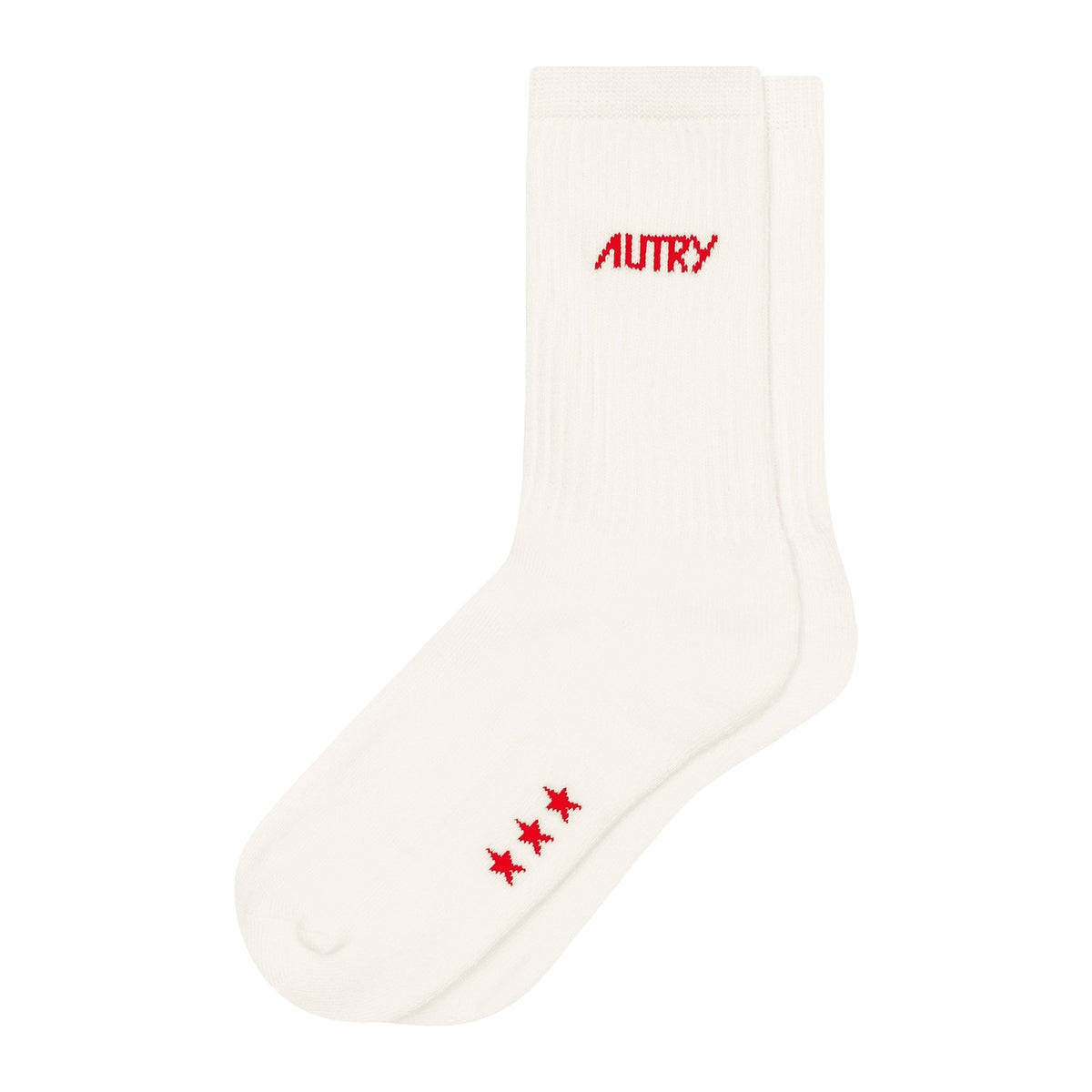Calze Autry Socks Main Unic Stars Cream/Red