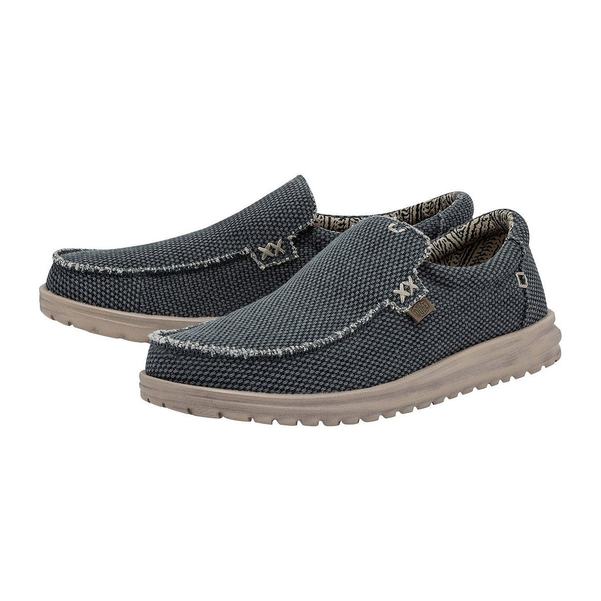 Mocassini Hey Dude Mikka Braided Deep Blue, vista 2