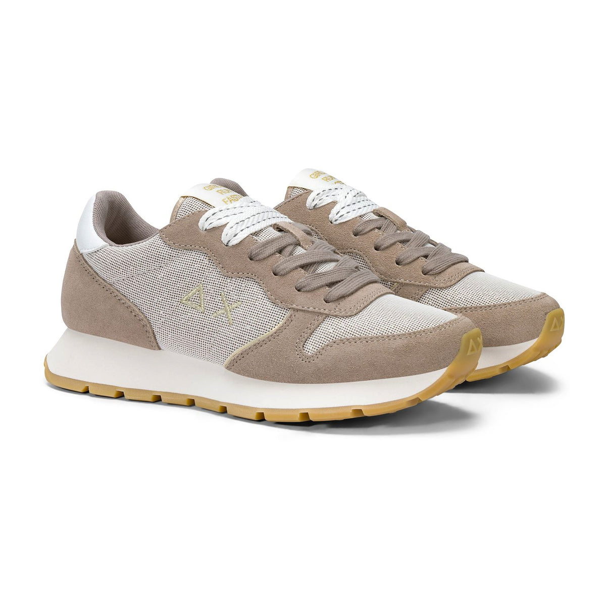 Sneakers Sun68 Ally Glitter Textile Stone, vista 2