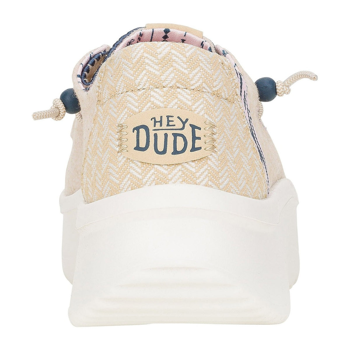 Sneakers Hey Dude Wendy Peak Chambray Woven W Tan, vista 3