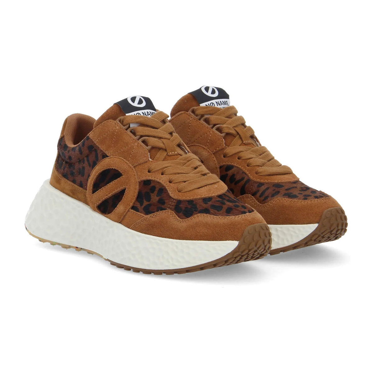 Sneakers No Name Carter Jogger pony leo/suede camel, vista 2