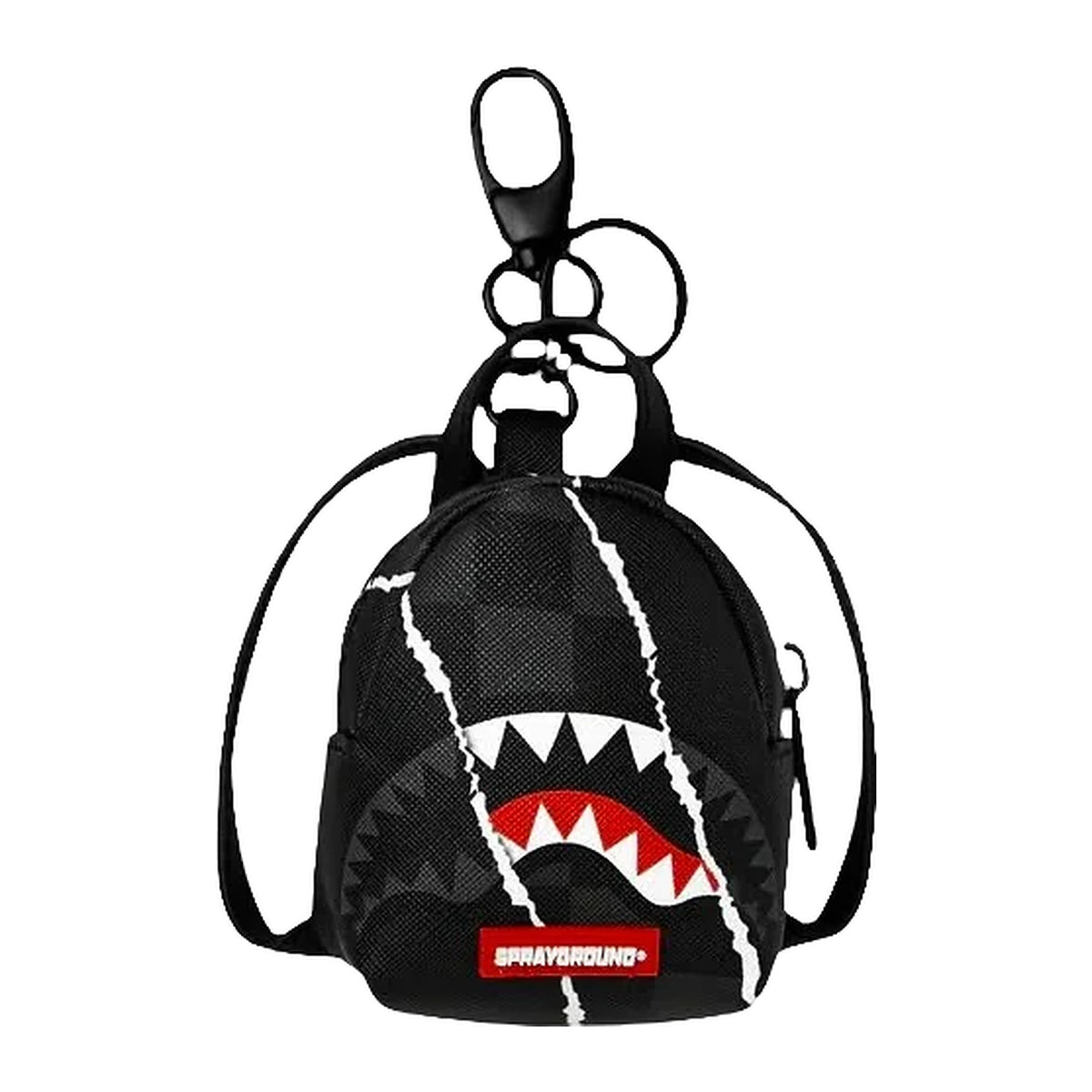 Portachiavi Sprayground Center RIP Revealing Gray Check Bkpbck Keychain