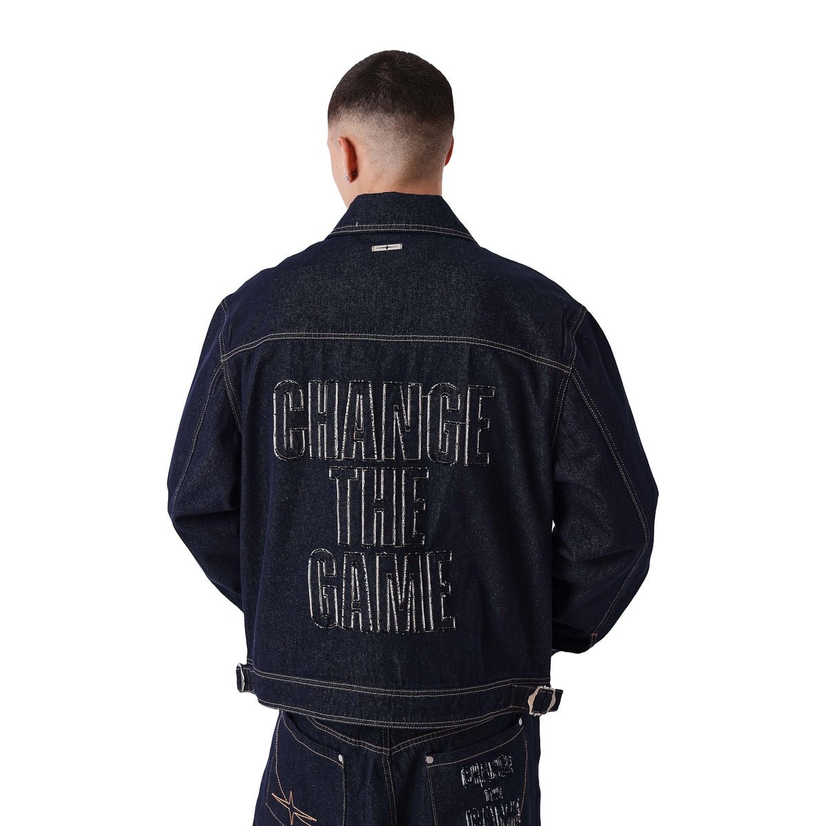 Giacche Project X Paris Giacca In Denim Classy, vista 2