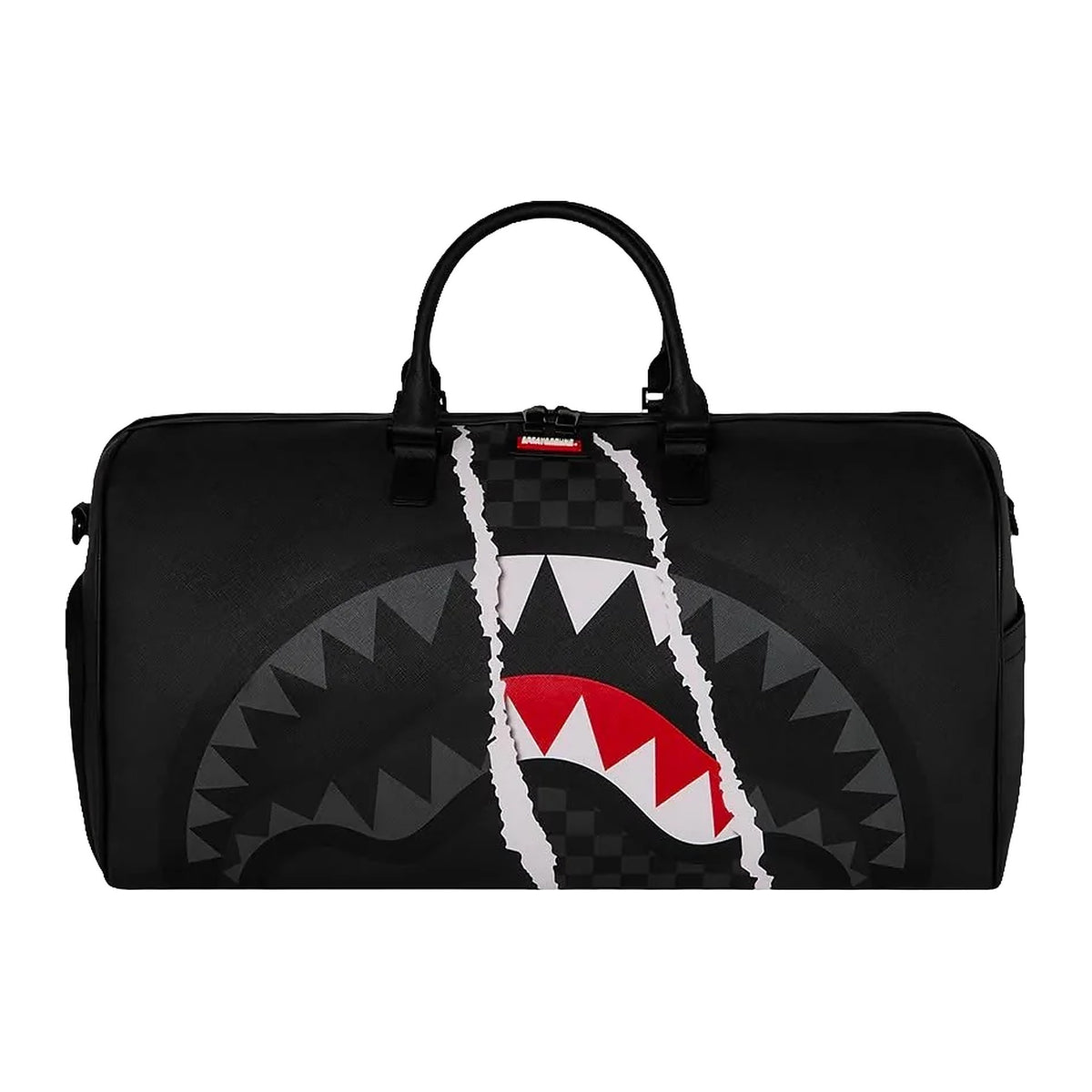 Zaini Sprayground Center RIP Revealing Gray Check Mini Duffle