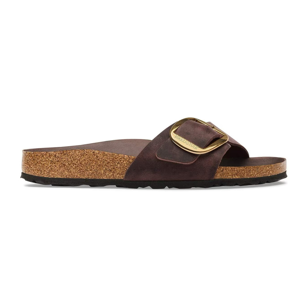 Sandali Bassi Birkenstock Madrid Big Buckle HEX Habana, Oiled Leather, vista 3