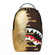 Zaini Sprayground Sharks IN Paris Gold Drip Backpack