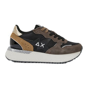 Sneakers Sun68 BIG Stargirl MIX Materials Nero