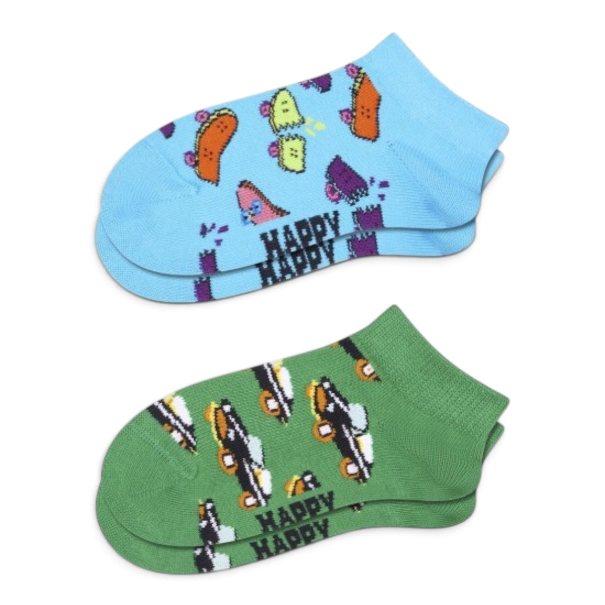 Kids 2-Pack Skateboard Low Socks