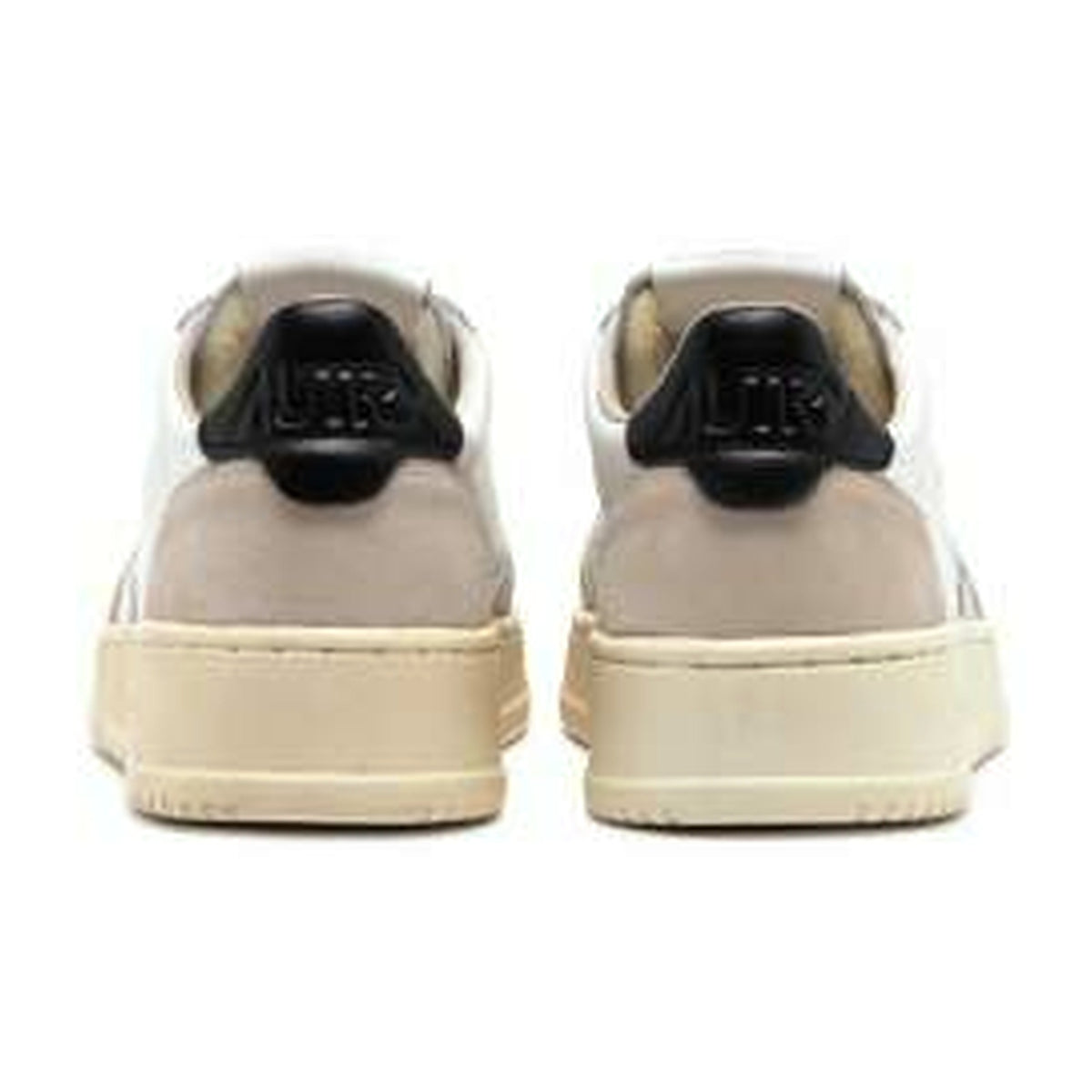 Sneakers Autry Medalist Low Man Leat/Suede Wht/Blk, vista 3