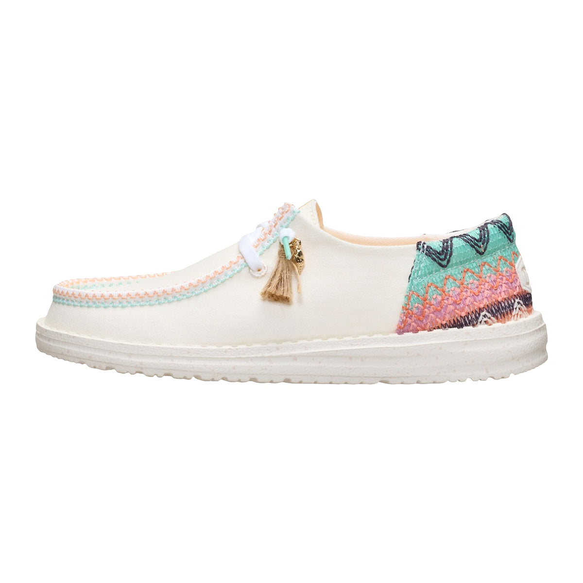 Ballerine e Mocassini Hey Dude Wendy Funk Beach Woven Egret/Multi