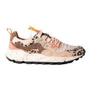Sneakers Flower Mountain In Suede E Nylon Beige, Latte E Marrone