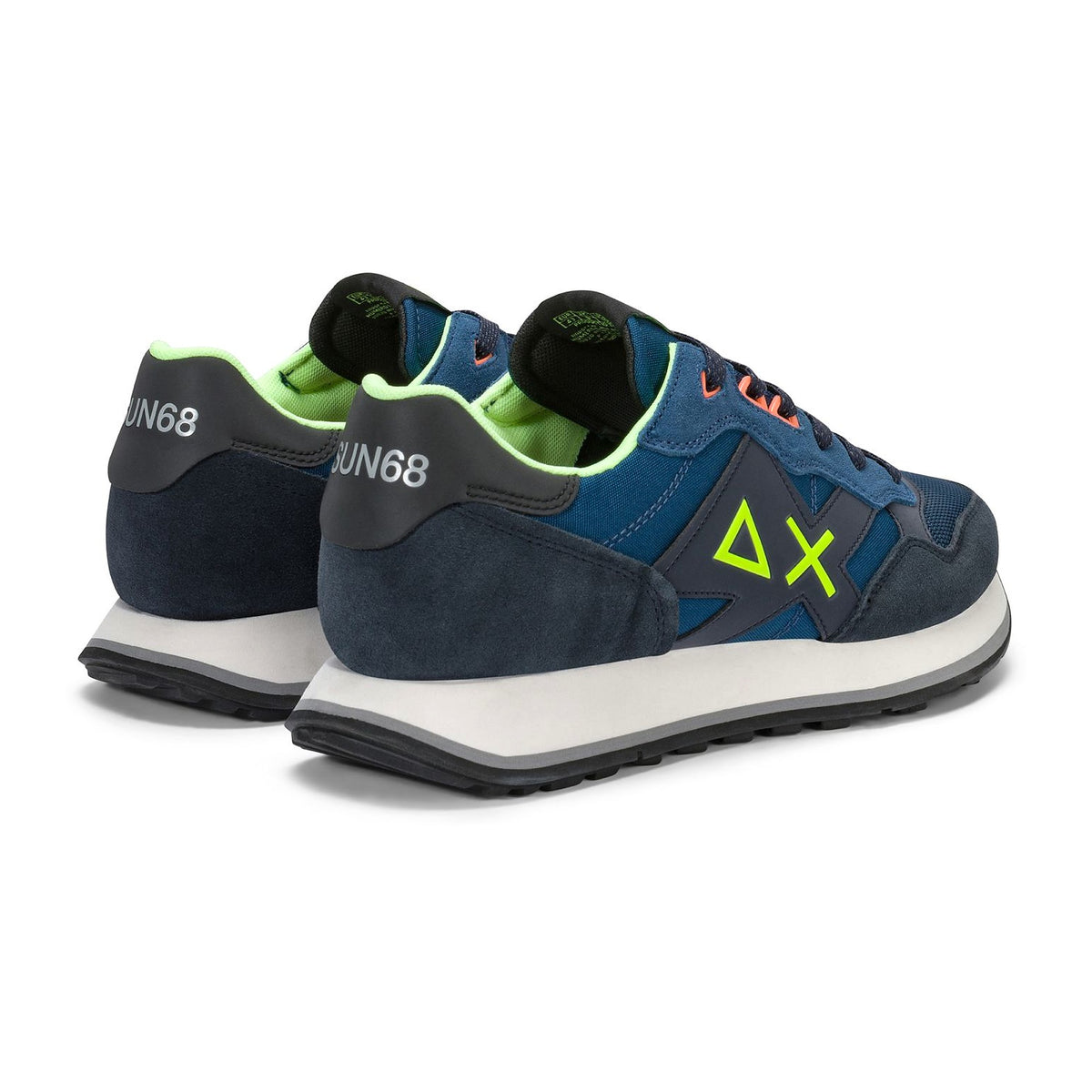 Sneakers Sun68 Jaki 2.0 Fluo Navy Blue, vista 2