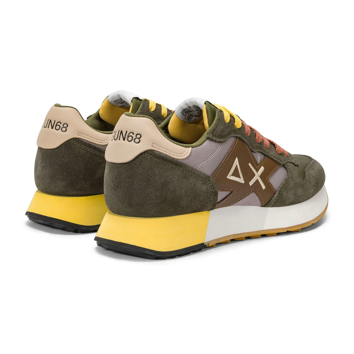 Sneakers Sun68 Jaki 2.0 Bicolor Militare/Stone, vista 3