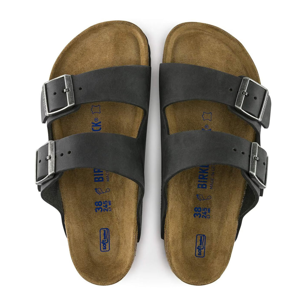 Sandali Birkenstock Arizona SFB Black, Oiled Leather – foto 2