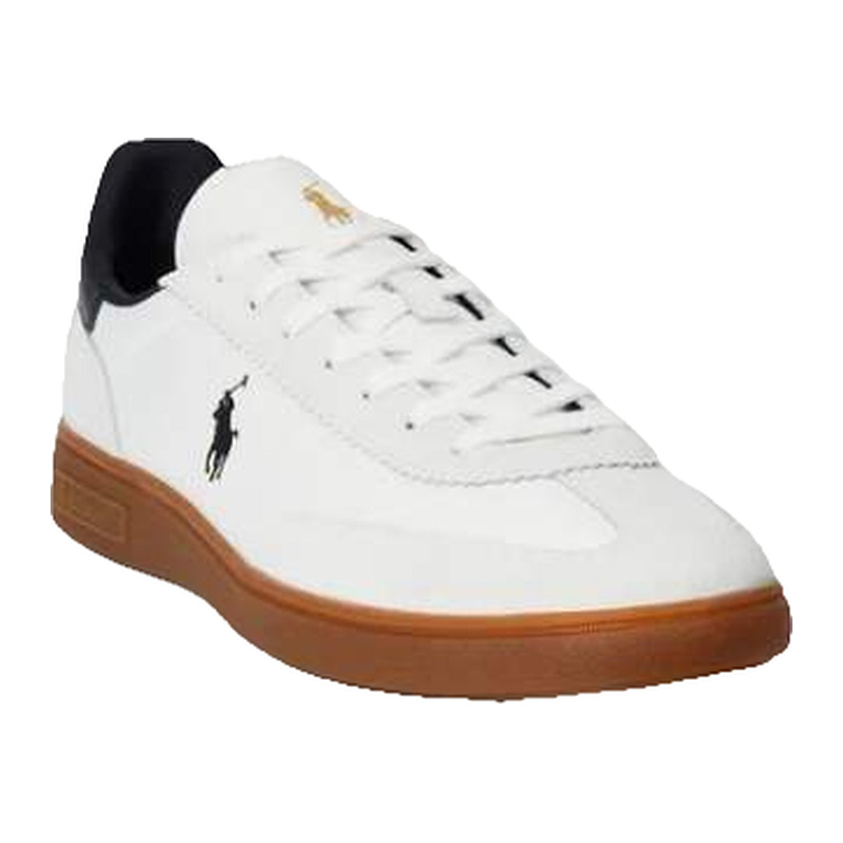 Sneakers Polo Ralph Lauren Sneaker Bedford In Pelle E Camoscio Bianco, vista 2