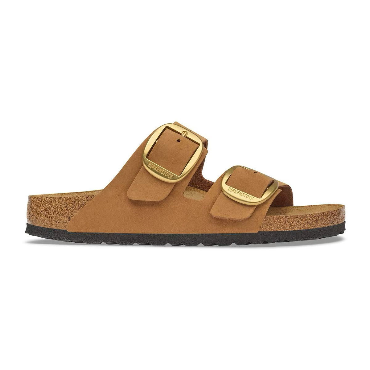 Sandali Bassi Birkenstock Arizona Big Buckle Mink, Nubuck Leather, vista 2
