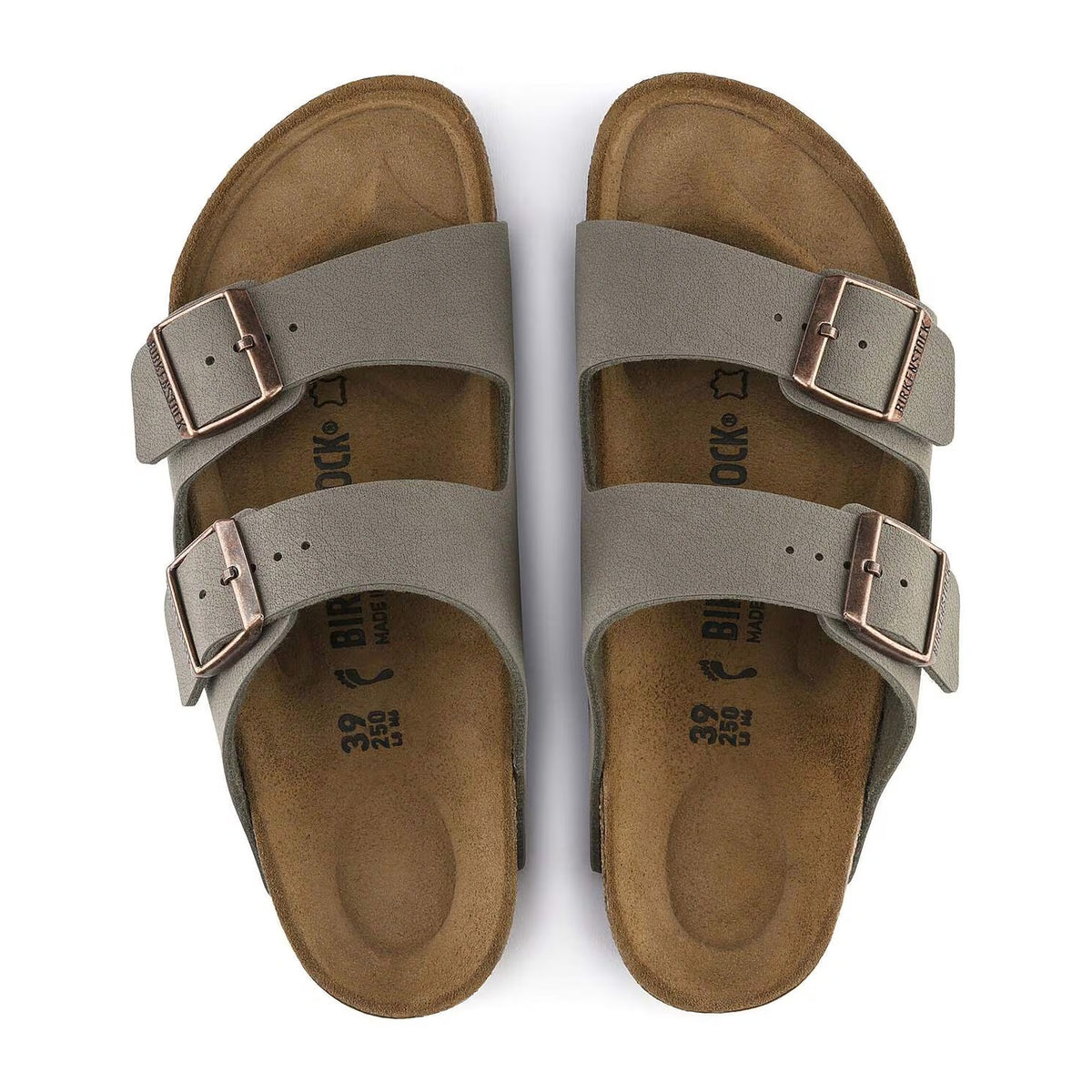 Sandali Birkenstock Arizona Stone, Birko Flor - Nubuck – foto 2