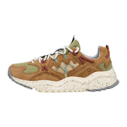 Sneakers Flower Mountain In Suede Tessuto, Lacci Tecnici, Soletta In Sughero, Fondo Gomma Leggera.