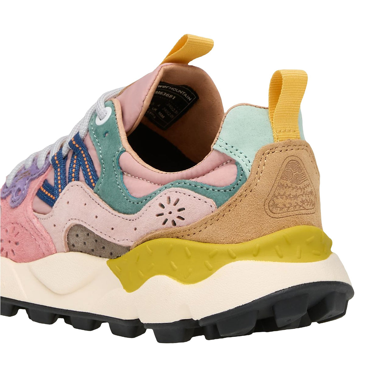 Sneakers Flower Mountain In Suede E Tessuto Tecnico - Rosa Cipria, vista 2