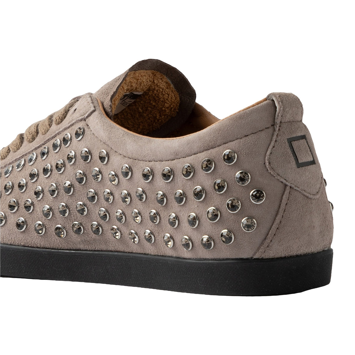 Sneakers DATE Prima Strass Taupe, vista 3