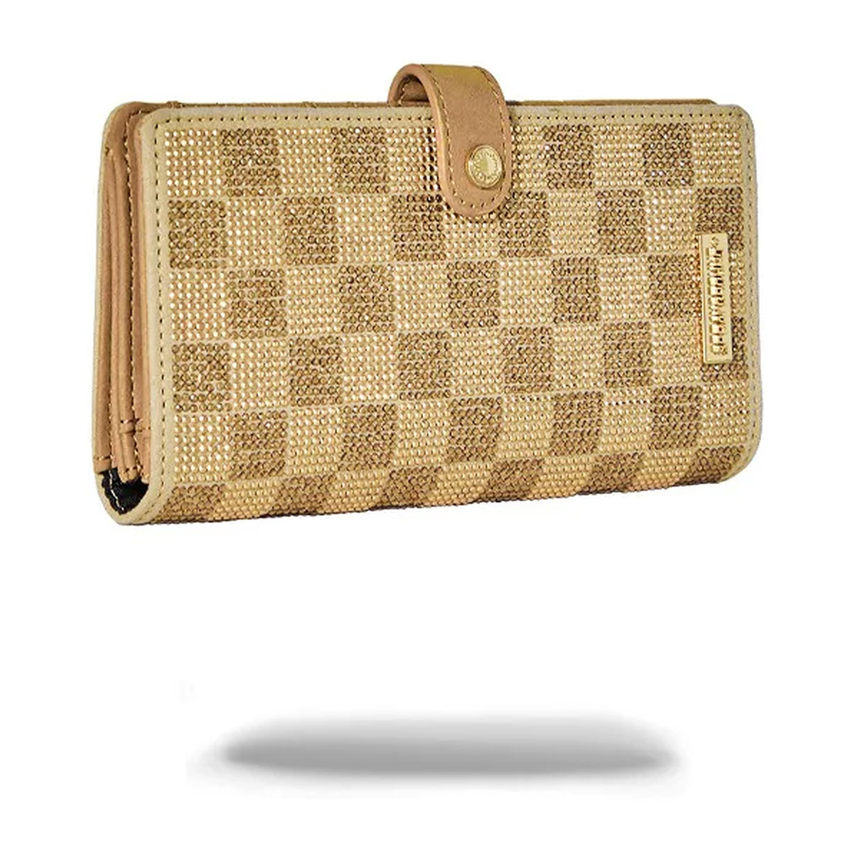 Portafogli Sprayground 2 Tone Gold Trinity Single Fold Wallet, vista 2