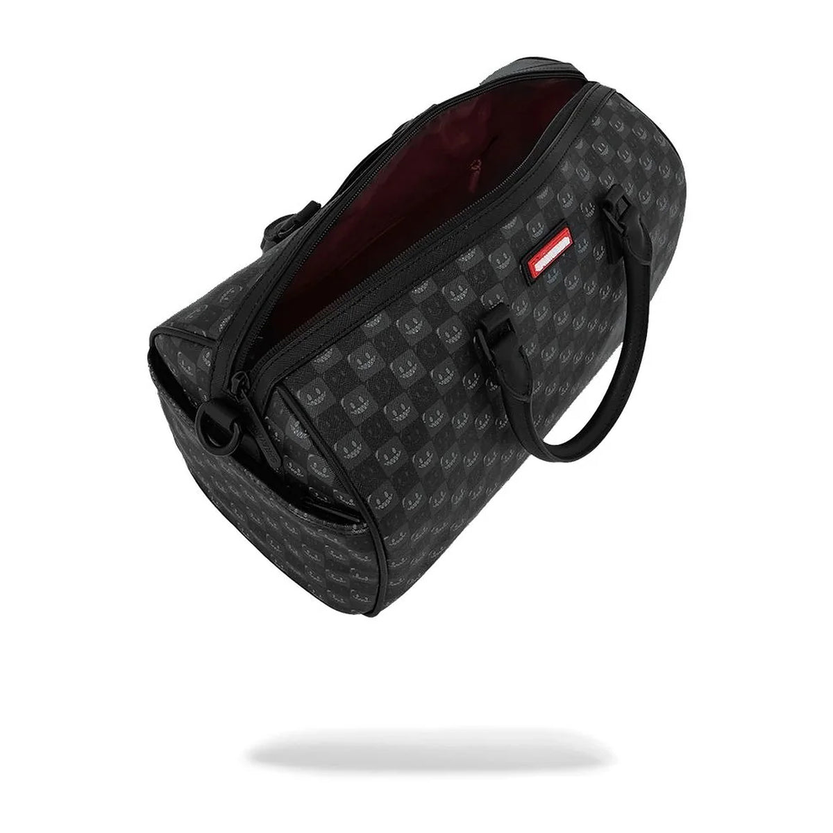 Zaini Sprayground Sharks IN Paris WTF Bubbly Black Check Mini Duffle, vista 3