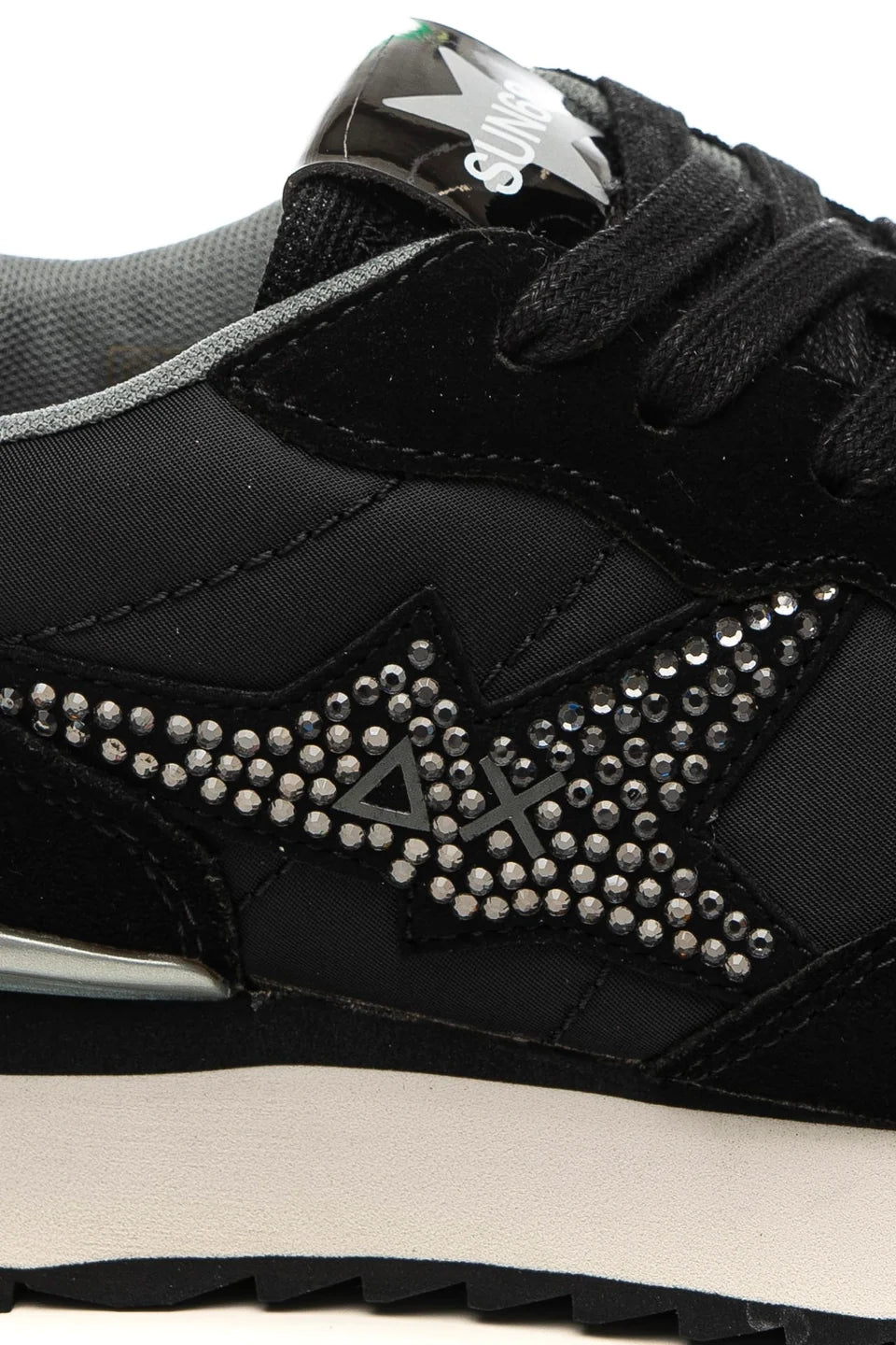 Sneakers Sun68 Stargirl Strass Logo Nero – foto 4