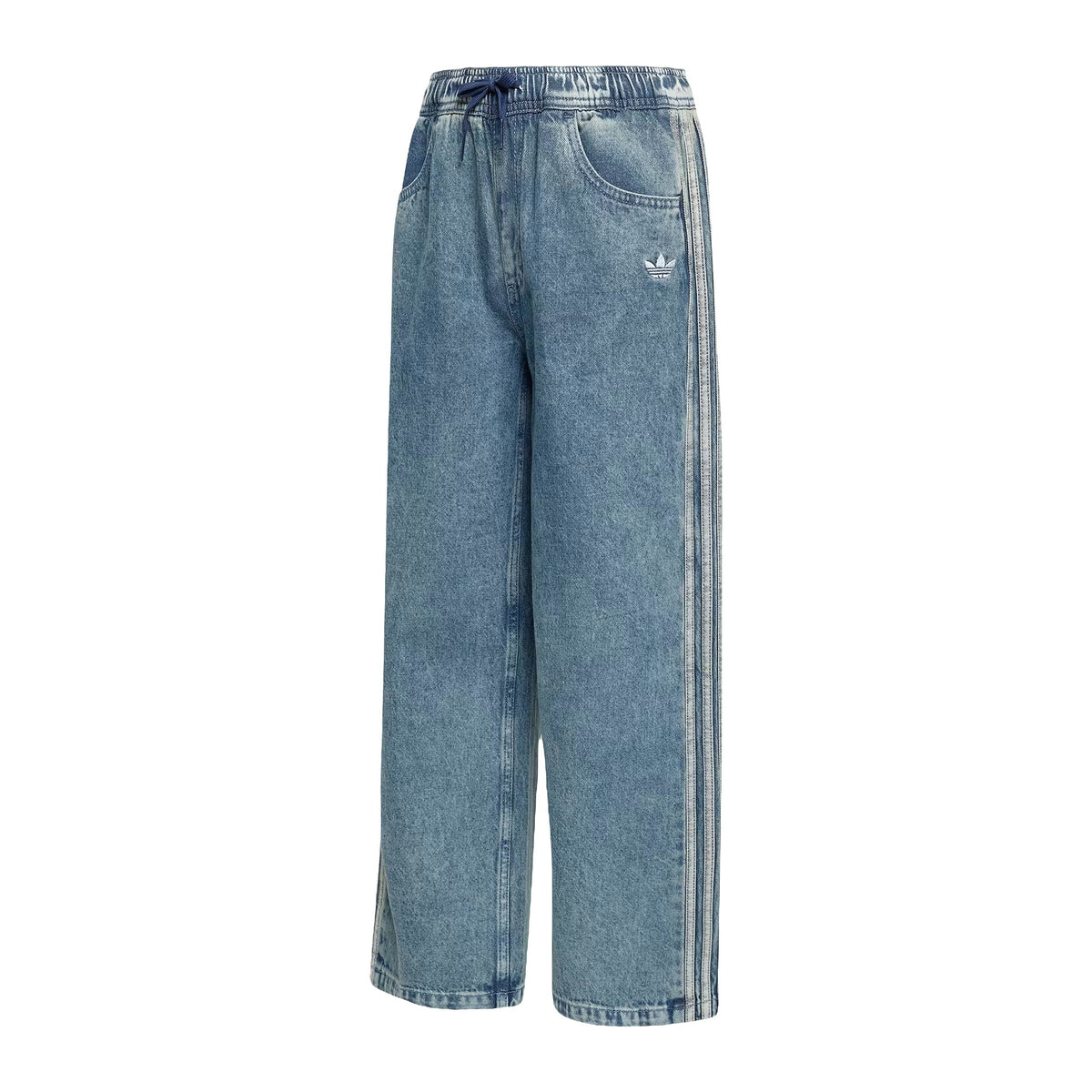 Pantaloni Adidas Da Allenamento In Denim Firebird A Vestibilità Ampia