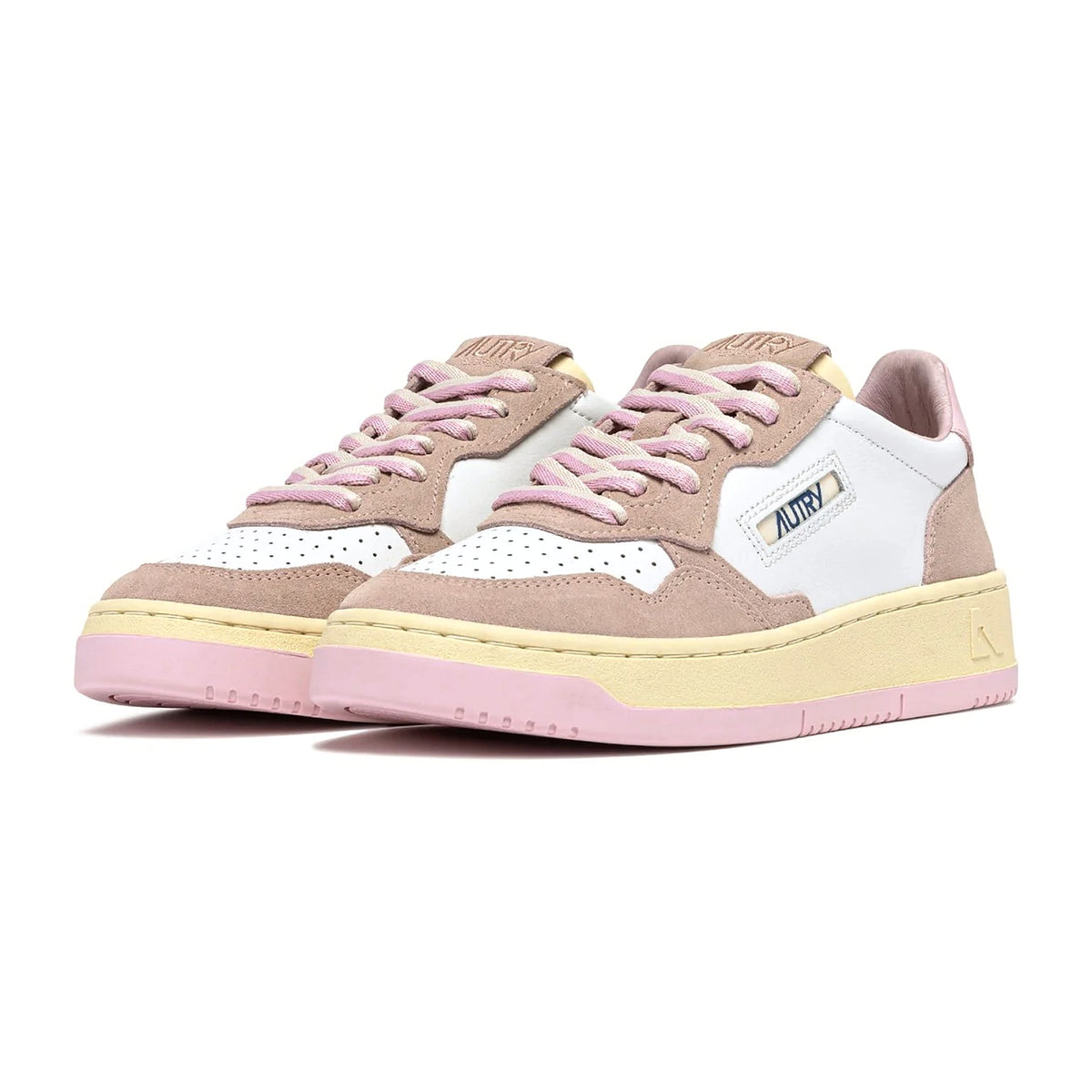 Sneakers Autry Medalist Low Wom Lea/Suebic Wht/Phard, vista 2