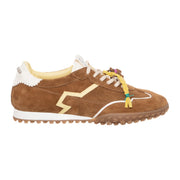 Sneakers Gio+ In Camoscio Cuoio Con Charms
