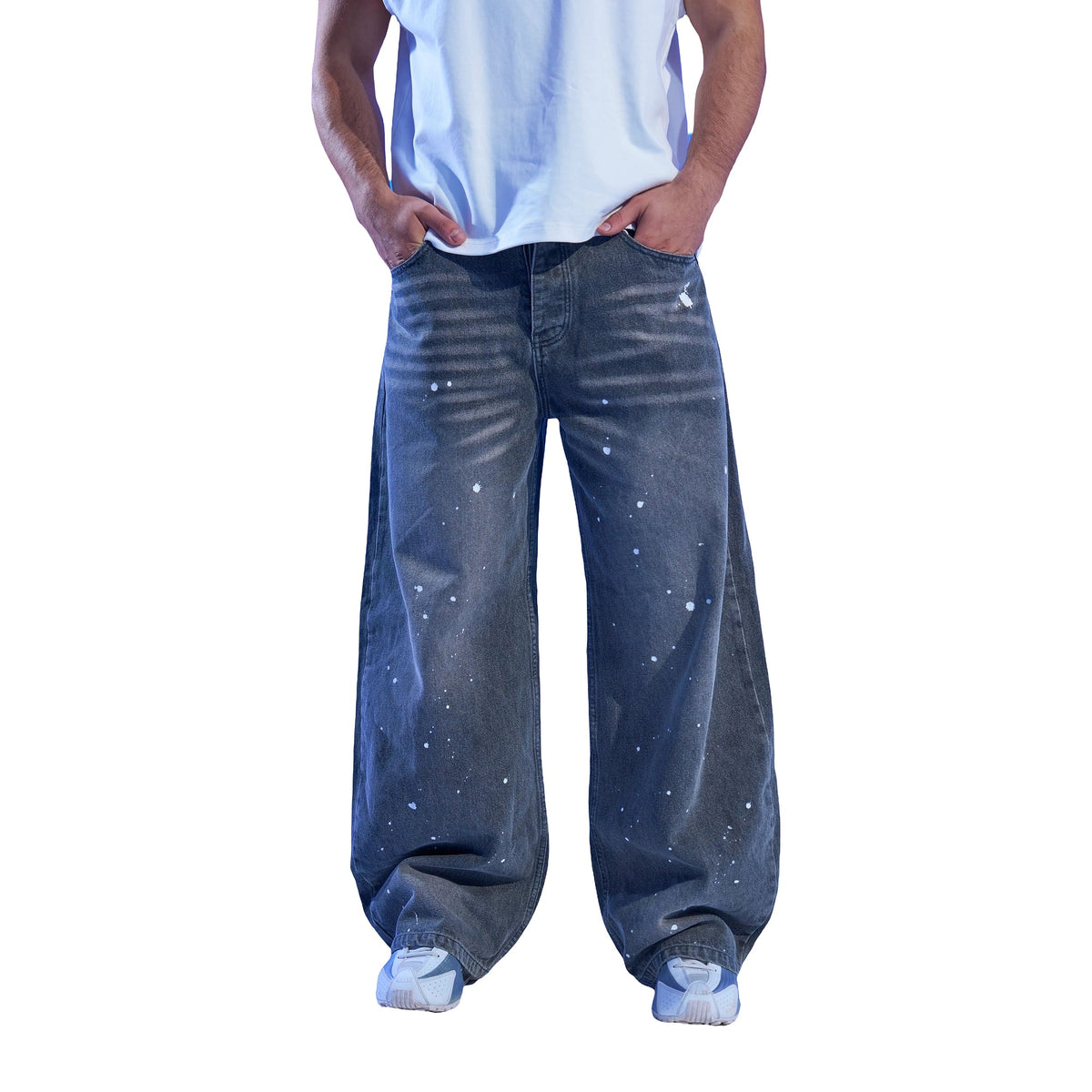 Jeans Barrel Splatter