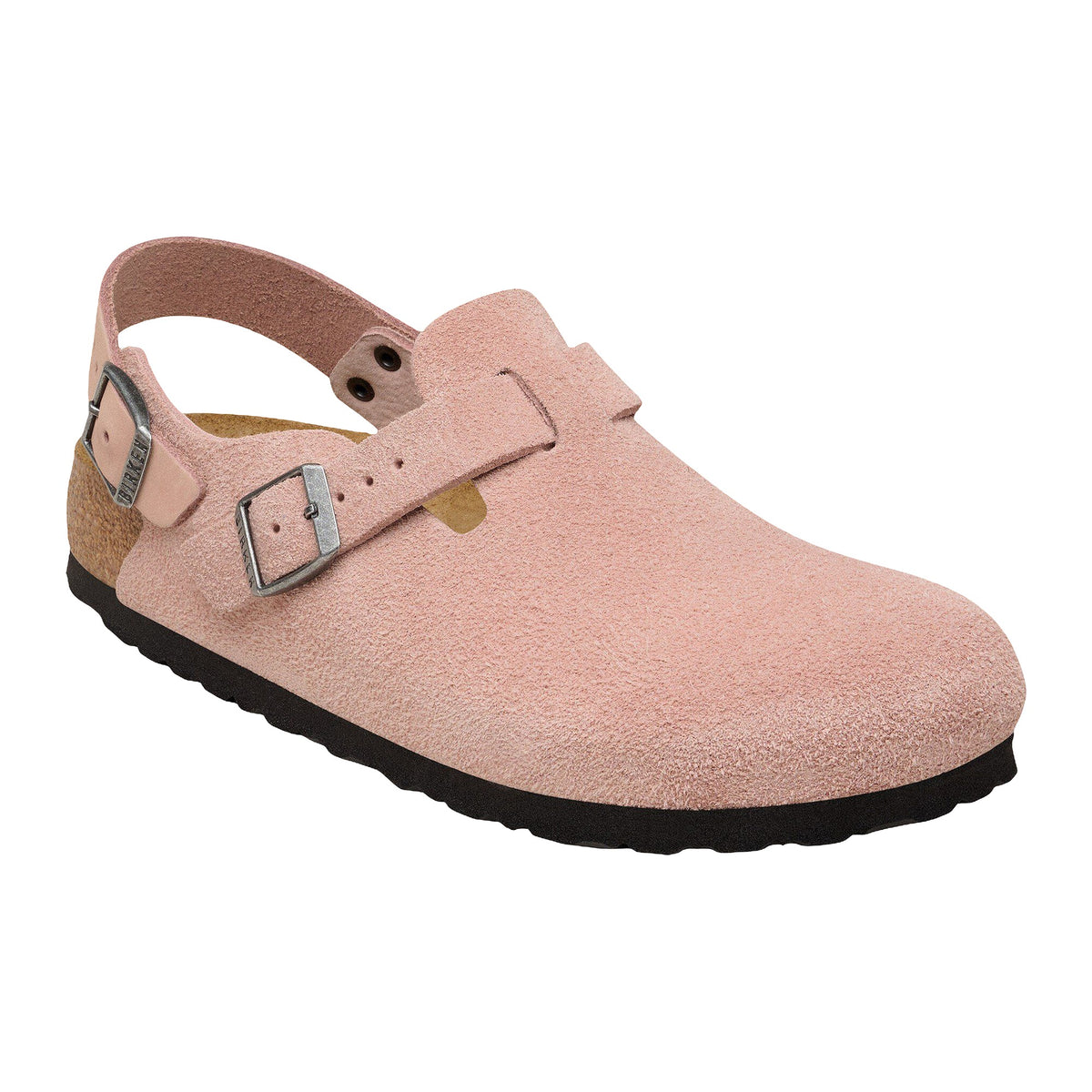 Sandali Bassi Birkenstock Tokio Pink Clay, Suede Leather
