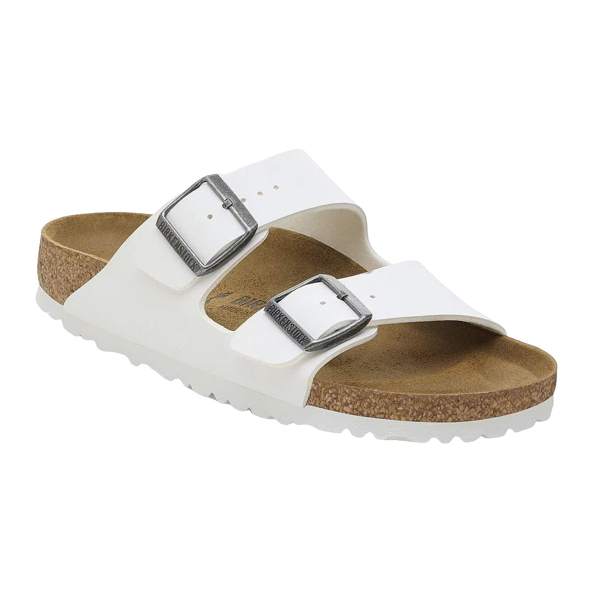 Sandali Bassi Birkenstock Arizona White, Birko Flor