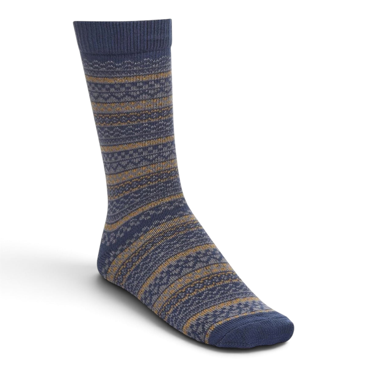Cotton Pattern purple ochre navy