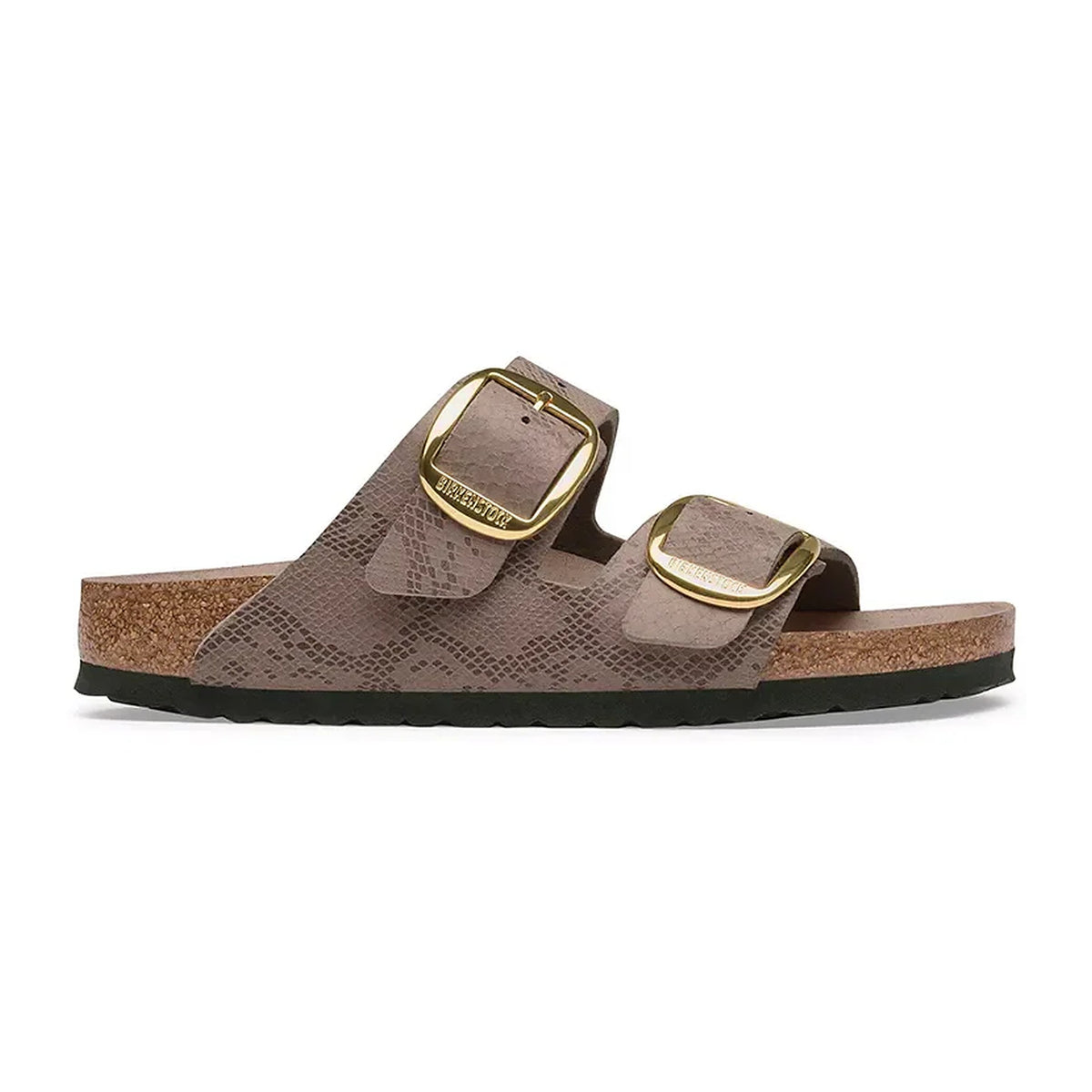 Sandali Bassi Birkenstock Arizona BB Python Gray Taupe, Synthetics, vista 2