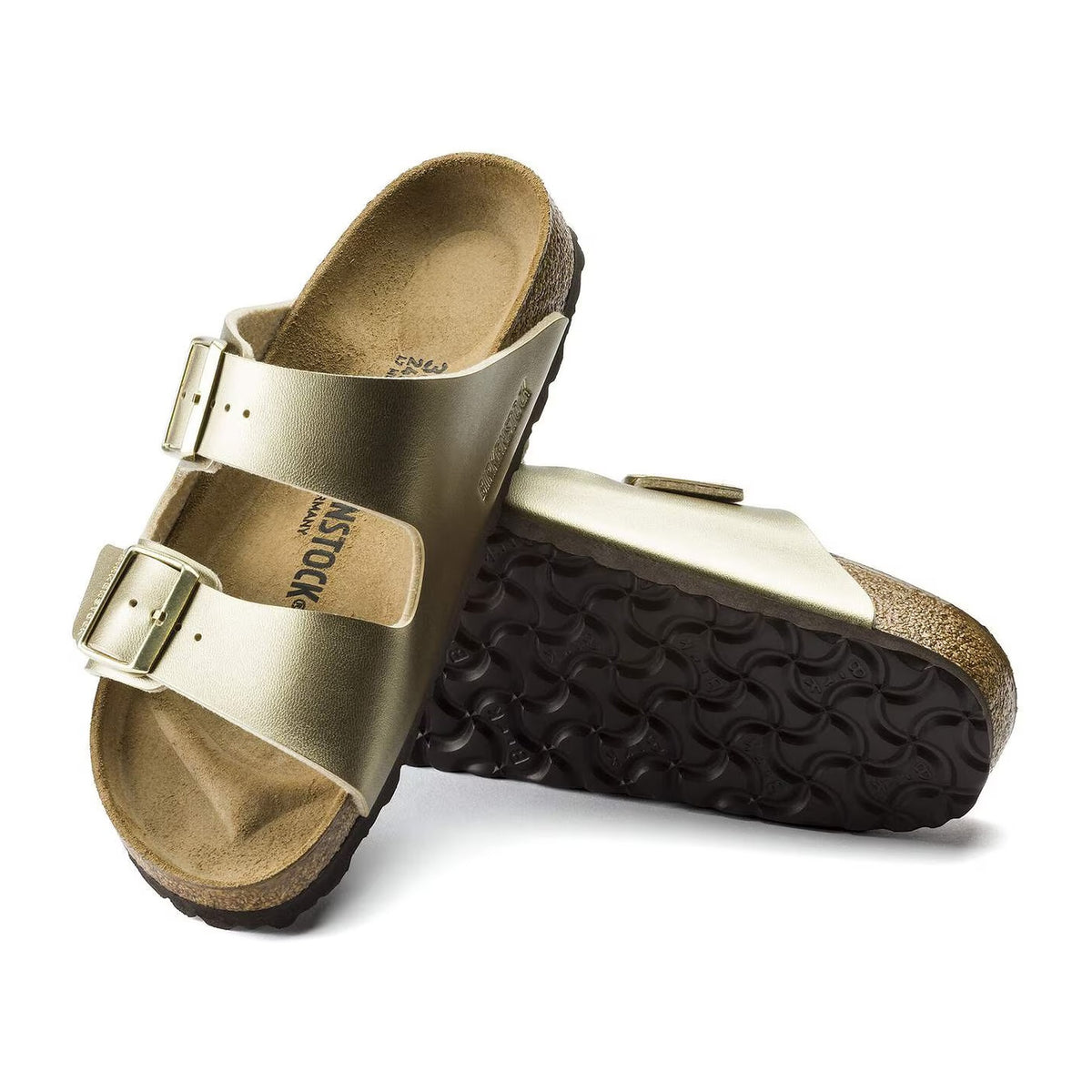 Sandali Bassi Birkenstock Arizona Gold, Birko Flor – foto 3