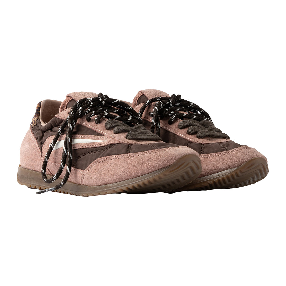 Sneakers DATE Athleta Ballet nylon brown-pink, vista 2