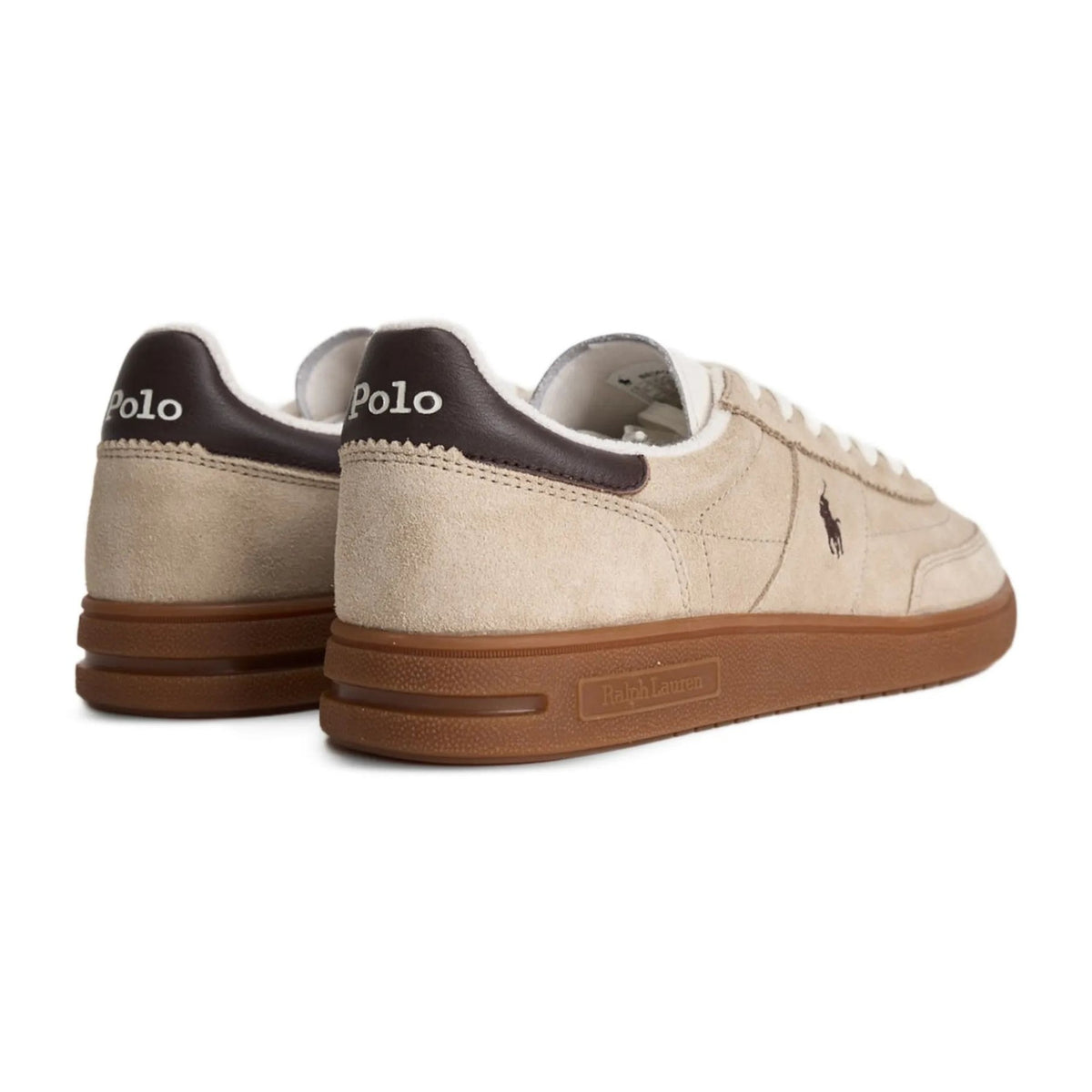 Sneakers Polo Ralph Lauren Sneaker Bedford In Camoscio, vista 3
