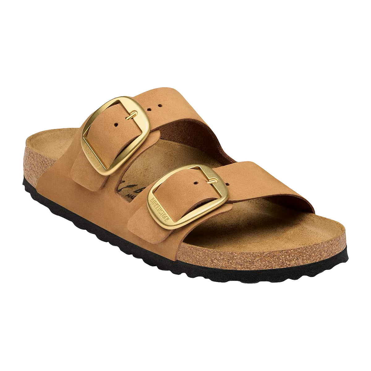 Sandali Bassi Birkenstock Arizona Big Buckle Mink, Nubuck Leather