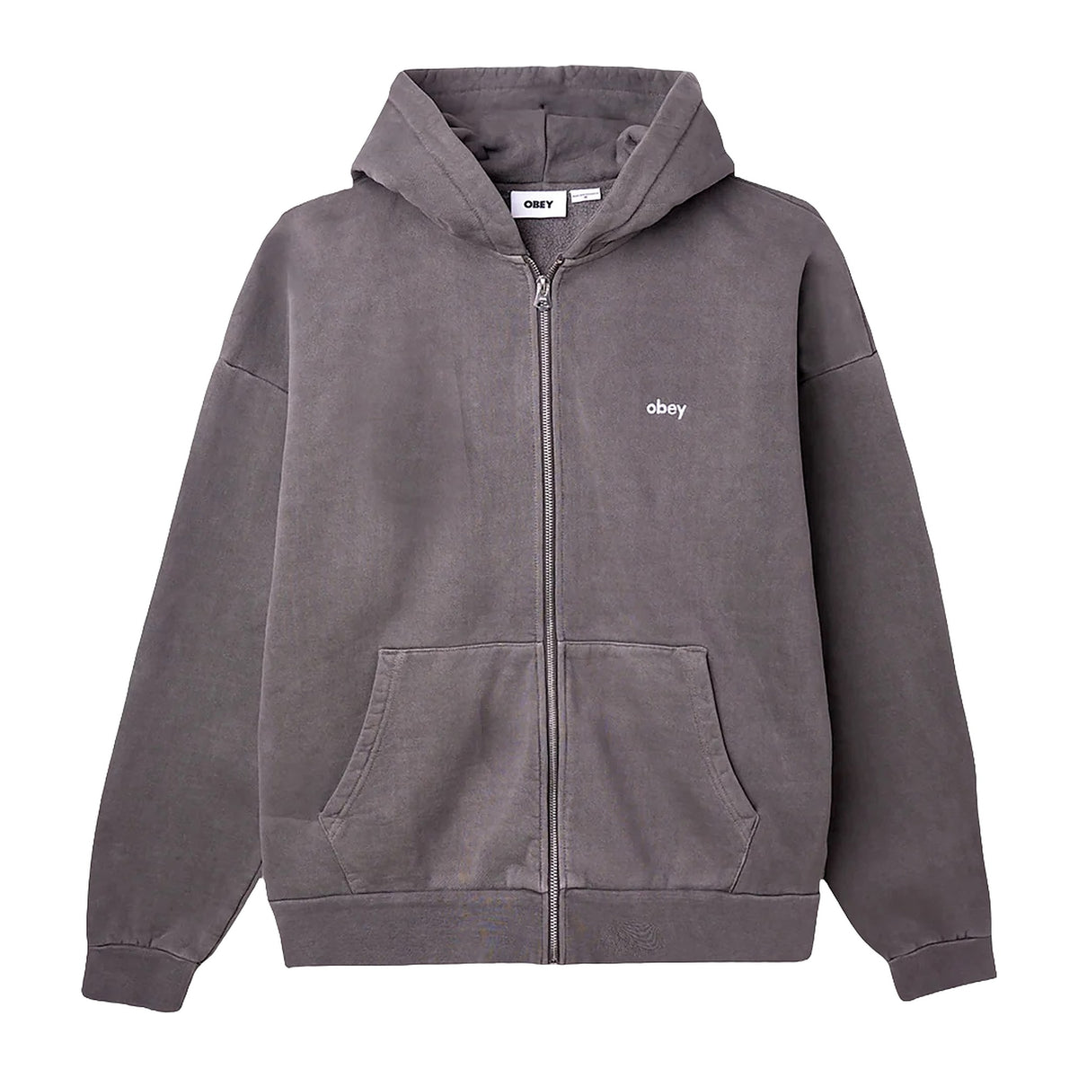 Felpe Obey Lowercase Pigment ZIP Hood Fleece