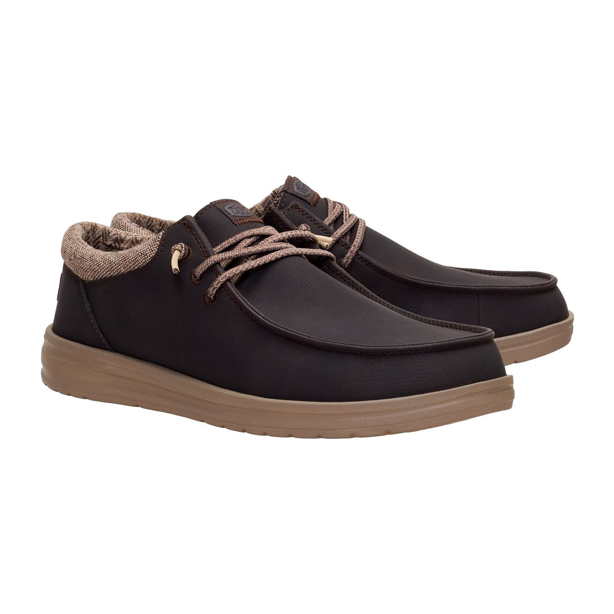 Sneakers Hey Dude Paul Classic Mole Brown, vista 2