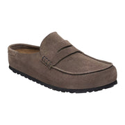 Sabot Birkenstock Naples Wrapped Concrete Gray, Suede Leather