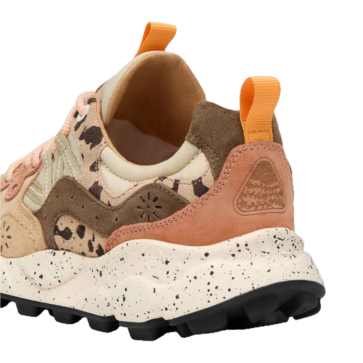 Sneakers Flower Mountain In Suede E Nylon Beige, Latte E Marrone – foto 4
